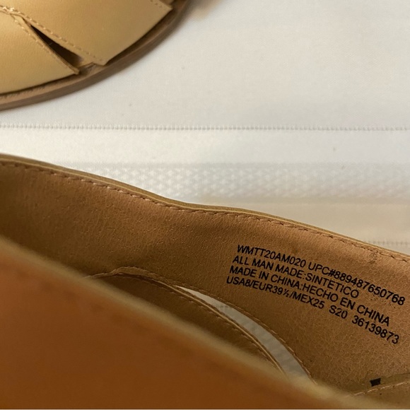 Time & True Womens Tan Heeled Mules EUC size 8 - Picture 4 of 6